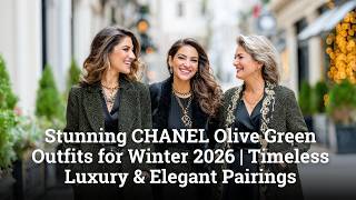 Stunning CHANEL Olive Green Outfits for Winter 2026 | Timeless Luxury & Elegant Pairings