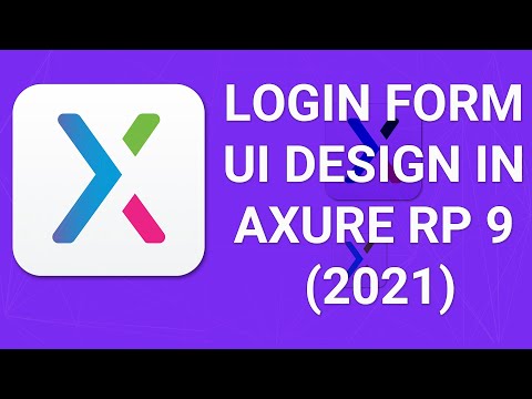 User Login Form UI Design Tutorial in Axure RP 9 (2021) | Prototype | Wireframe