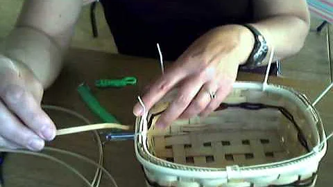 Basket Weaving Video #11a--Lashing the rim