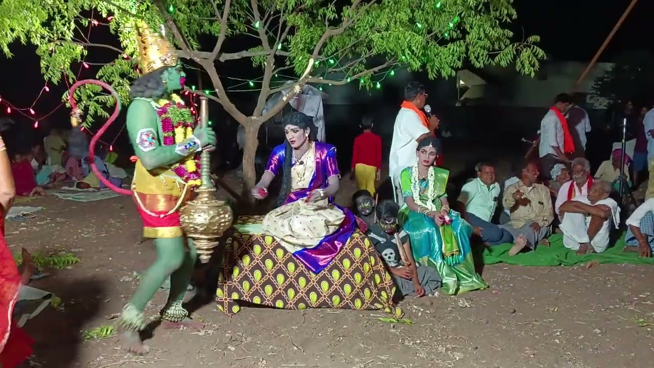 కిషన్ రావు పేట చిరుతల రామాయణం ఆంజనేయుడు మరియు సీతాదేవి మధురమైన పాటలు పాడుట