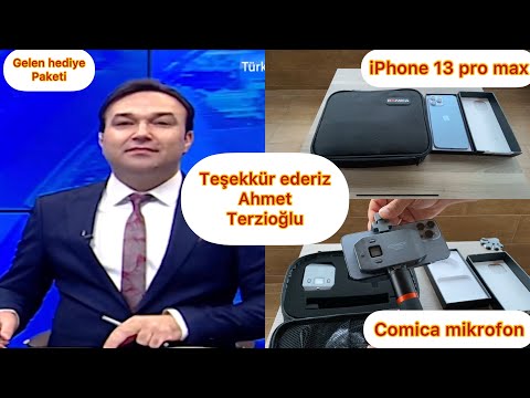 AHMET TERZİOĞLU KANALA DESTEK ÇIKTI / İPHONE 13 PRO MAX / COMICA MİKROFON