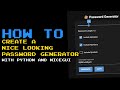 How to Create a nice looking password generator with python and nicegui