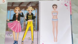 Top Model Dance Dress Me Up Stickercoloring       