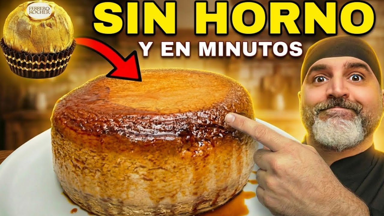 🤯 ❌ SIN HORNO ❌ SIN FUEGO ❌ SIN MEDIDAS ⏱️ EN MINUTOS | Tarta Ferrero Rocher.