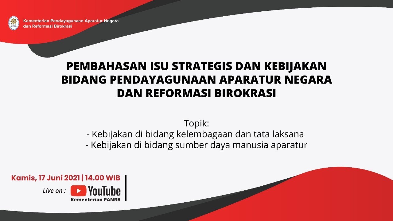 Pembahasan Isu Strategis dan Kebijakan Bidang PANRB