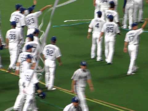 2011年11月6日　クライマックスシリーズ第5戦　落合監督胴上げ＆場内一周