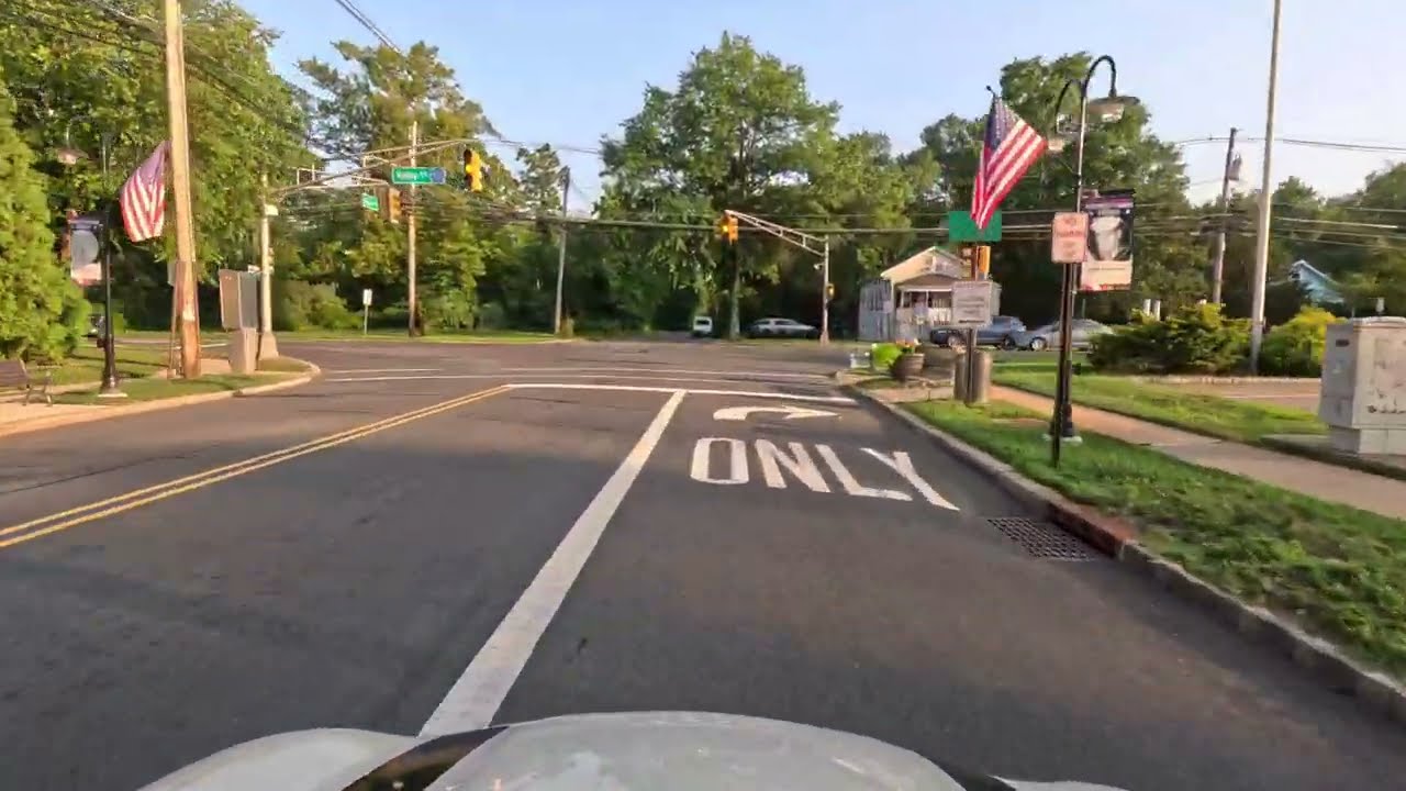 Gillette Downtown to Basking Ridge & Bernardsville Downtown, NJ. July 2025 Heat Wave, Evening Drive.