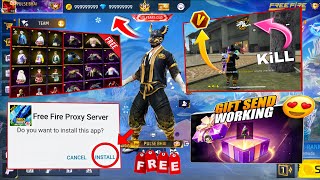 GIFT SENDING 🎁 / GAME START "PROXY SERVER" || How To Download Free Fire Proxy Server 😍