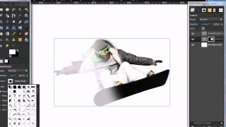 How to make an image appear to turn into paint splatters in GIMP (HD)