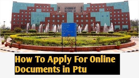 How to apply for online documents in Ptu|ptu transcript online apply|ptu jalandhar degree certificat