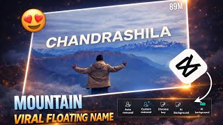 Trending mountain state name revealing reel video editing by Capcut 🔥 | latest floating name ending screenshot 3