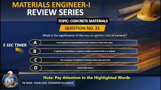 MATERIALS ENGINEER-I REVIEWER (CONCRETE MATERIALS PART 1-2)