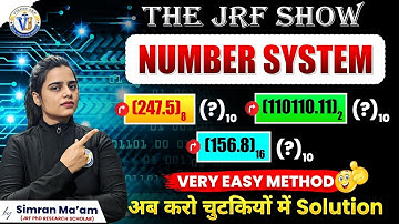UGC NET Paper 1 Number System | Very Easy Method | Convert Octal Binary Hex to Decimal | Simran Mam