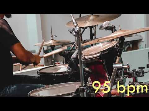 95 Bpm Drum Track Batería - Funk Beat Sixteenth note Groove