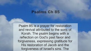 Psalms Chapter 85 summary and read together