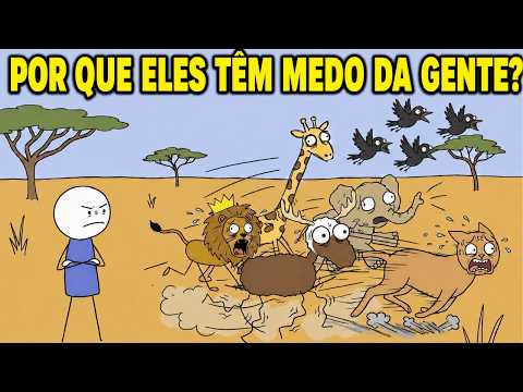 Por que os animais têm medo dos humanos mesmo quando SÃO mais FORTES?