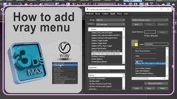 How to add vray menu to right click menu l اضافه کردن منو وی ری