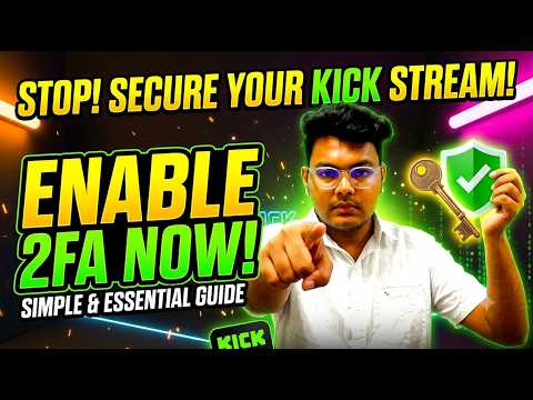 How To Enable Kick 2 Factor Authentication step by step guide [Gujarati]