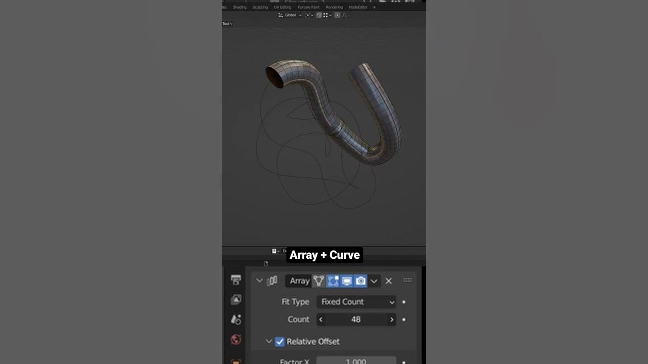 Understanding Array+ Curve Blender #blendertutorial - YouTube
