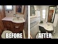OLD TRAILER FIXER UPPER: Bathroom Renovation: Before and After