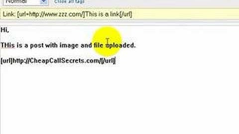 How to inser URL, image or file on fireboard forum post