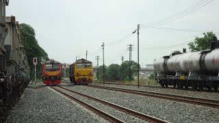 รถไฟไทย ขบวน643เปลี่ยนดีเซลที่ ปากน้ำโพ