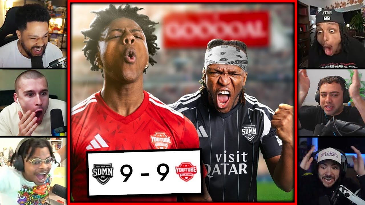 Streamers React to Sidemen Charity Match 2025 *ALL GOALS*