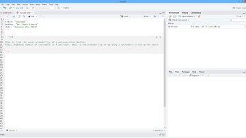 How to Find the Probability of an Exact Value Using a Poisson Distribution in R. [HD]