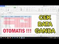 Cek Data Duplikat di Excel, Otomatis !!!