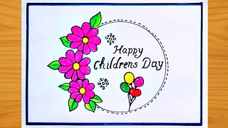 Childrens Day Drawing Childrens Day Poster Drawing Happy Childrens Day Easy Childrens Day