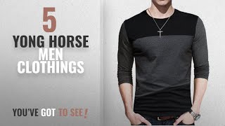 Top 10 Yong Horse Men Clothings [ Winter 2018 ]: Yong Horse Men Soft Elasticity Slim Fit Block screenshot 5