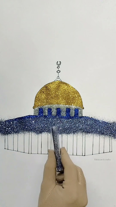 Dome of the Rock(01) in Al-Aqsa Mosque#youtubeshorts#shorts#rikitaart&crafts