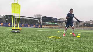 Manchester United academy player @jjnr10 working with RH 🔥🔝🗑