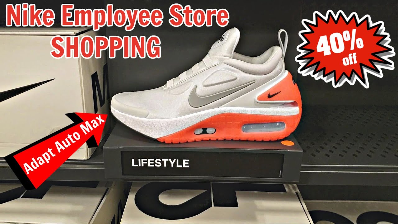 Auto Lacing Shoes at Nike Employee Store for 40 OFF! YouTube