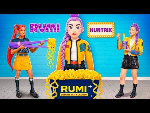 Chúng tôi tạo RUMI KHỔNG LỒ từ Huntrix! Thợ săn quỷ K-Pop ngoài đời thật