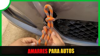 4 Nudos de amarre para REMOLCAR AUTOS