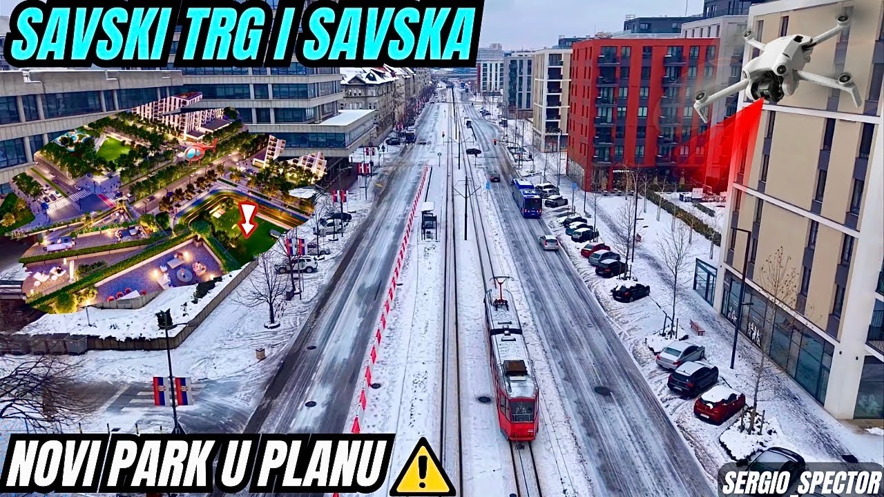 Beograd na vodi NOVI PARK i mogući izgled, Luke Ćelovića Trebinjca, Savska i Savski trg 