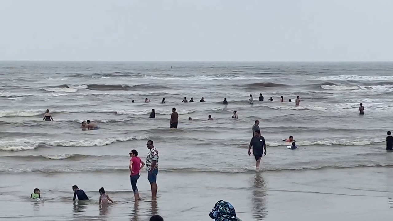 Memorial Day at Galveston It's a YELLOW flag day YouTube