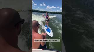 Olivia’s getting comfy!!! #dadlife #girlpower #wakesurf  #wakesetter #lakelife