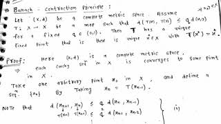 proof of the banach contraction principle