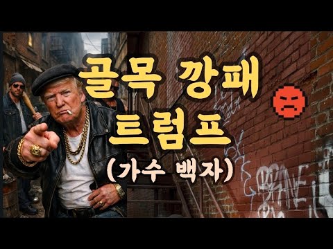 골목 깡패 트럼프 - 가수 백자 #골목깡패 #트럼프 - YouTube