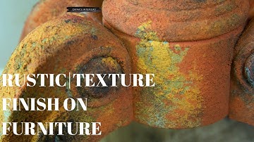 THE EASIEST WAY TO GET TEXTURE RUSTIC PATINA FINISH ON FURNITURE WITH ONE PRODUCT