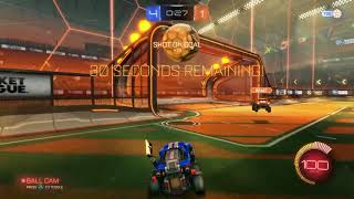 Rocket Leaguelucky Deflection Of Teammate Shot