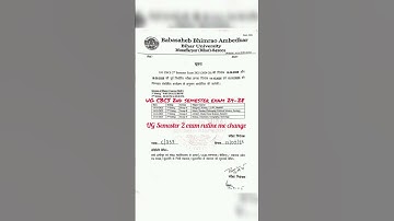 Brabu ugc 24-28 exam date change #shorts #shortsfeed #brabu_part_1_exam #ugc #semester #education