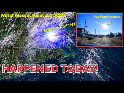 Massive Meteor Blast Over Massachusetts — NASA Confirms 300 Tons of TNT | Viral Footage