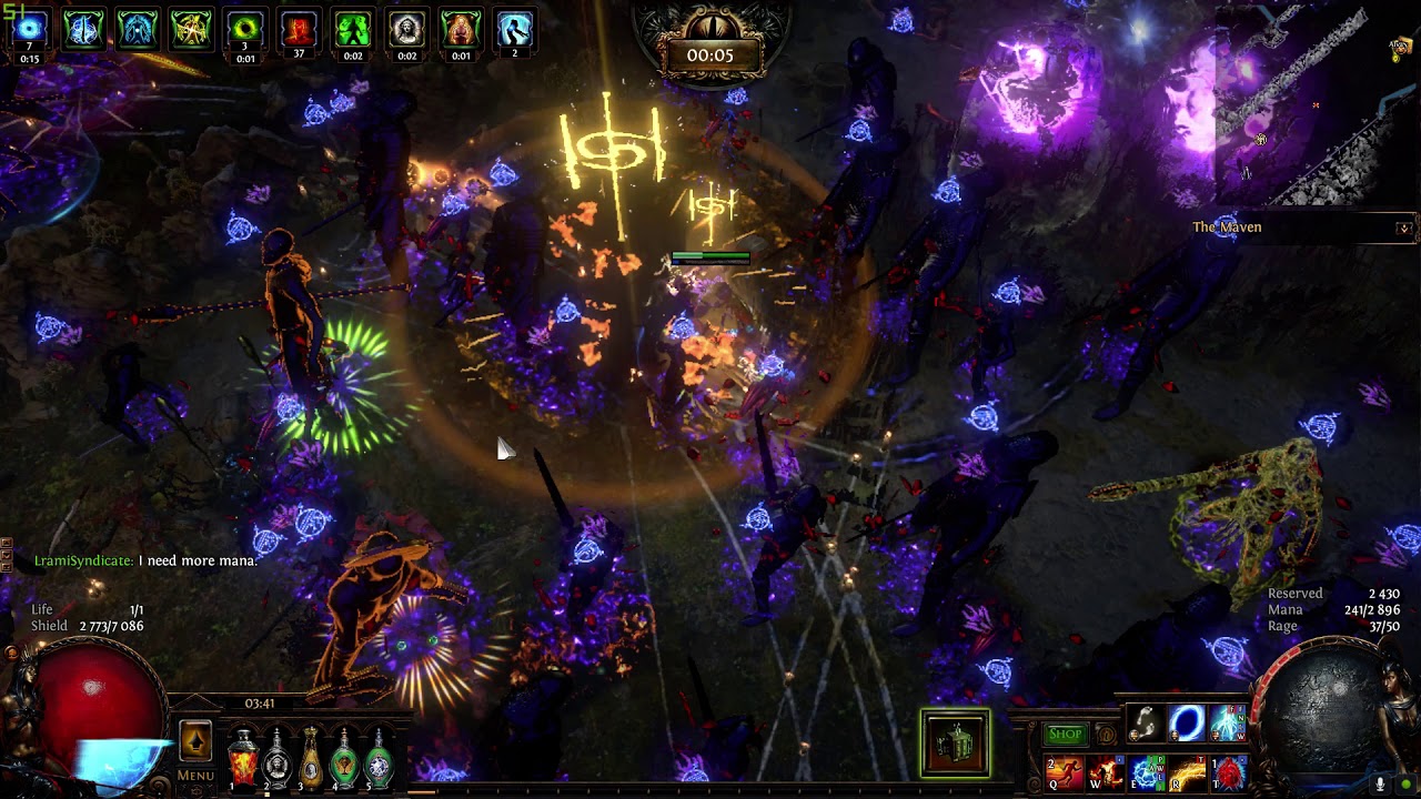 [kinetic blast / power siphon] occultist int stacker