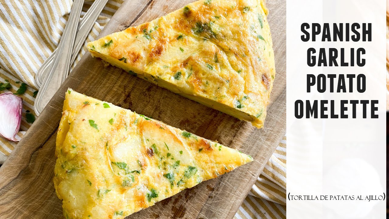 ⁣Spanish Garlic Potato Omelette | The ONE Omelette that TOPS them ALL