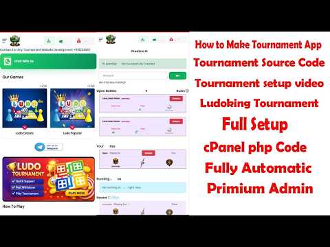 How to make any Tournament App | Source code of Tournament app | Ludo Tournament Ludoking