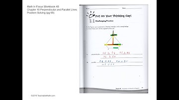 MIF Workbook 4B Solutions Chapter 10 Perpendicular and Parallel Lines Pg69 and 72
