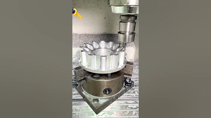 Close-up of machining aluminum on 3-axis CNC milling machine.#cncmachine #cncmilling #cnc #fyp